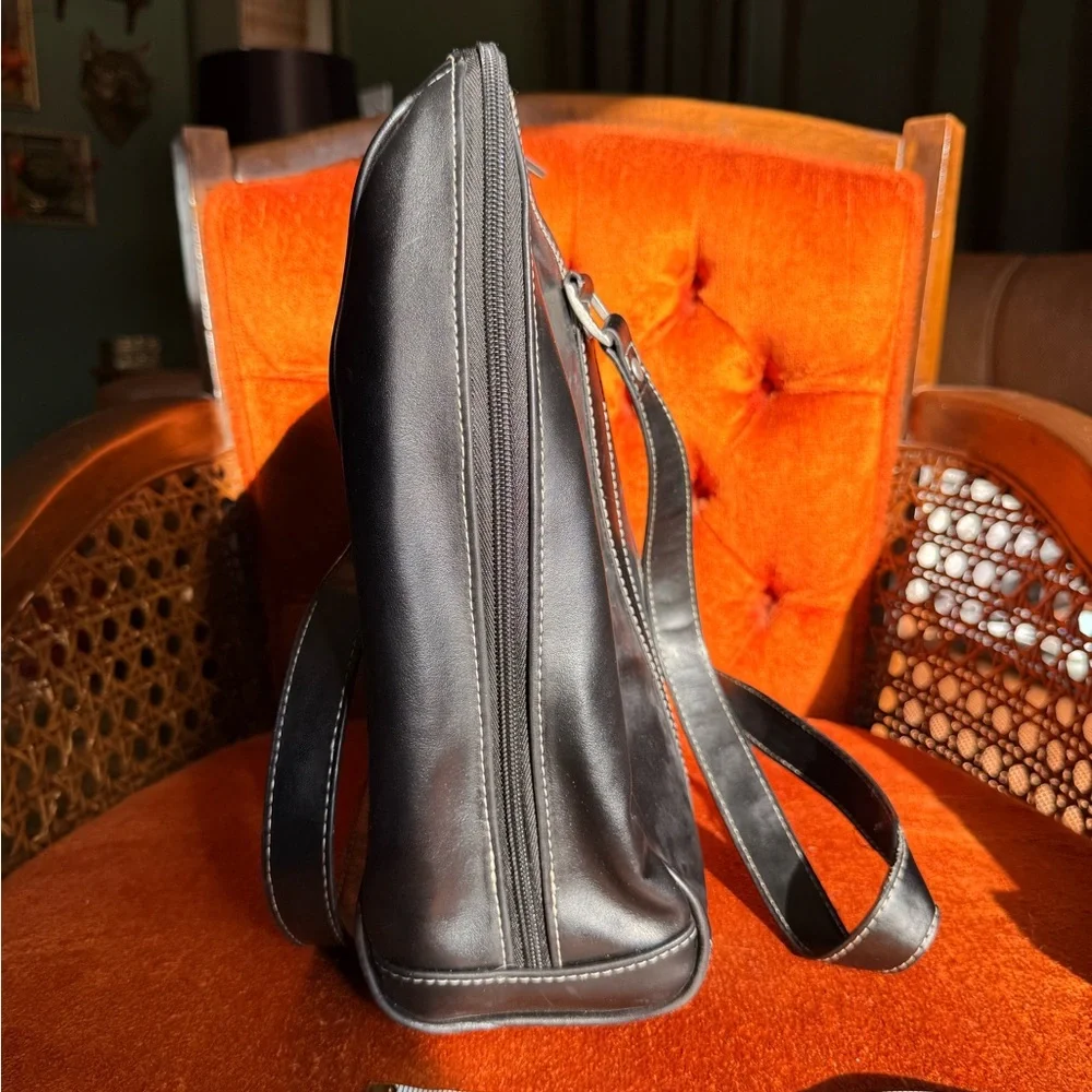 Samsonite Black Leather Laptop Briefcase